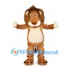 Lion Mascot Costume in Tan with Cream Belly
