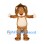 Lion Mascot Costume in Tan with Cream Belly