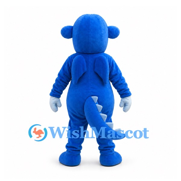 Monkey Mascot Costume in Blue with White Belly