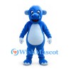 Monkey Mascot Costume in Blue with White Belly