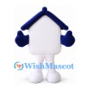House Mascot Costume in White with Navy Roof