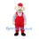 Mouse Mascot Costume with Red Cap and Overalls