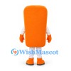 Mobile Phone Mascot Costume in Orange with Black Keypad