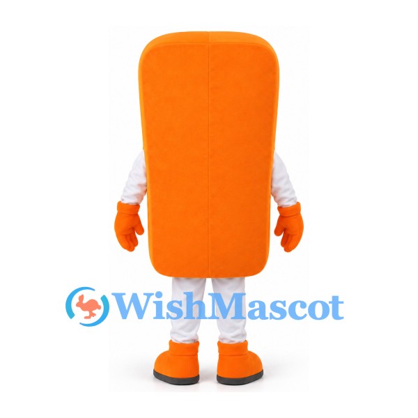 Mobile Phone Mascot Costume in Orange with Black Keypad