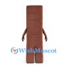 Chocolate Bar Mascot Costume in Brown