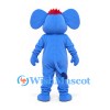 Elephant Mascot Costume in Blue with White Belly