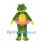 Crocodile Mascot Costume in Green with Red and White Swim Ring