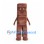 Chocolate Bar Mascot Costume with Segmented Brown Body