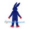 Rabbit Mascot Costume in Navy with Yellow Belly
