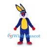 Rabbit Mascot Costume in Navy with Yellow Belly