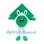 Arrow Mascot Costume in Green with White Curved Stripe