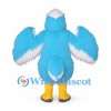 Eagle Mascot Costume in Pale Blue and White with Yellow Feet