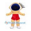 Eye Mascot Costume with Blue Iris and Red Shorts