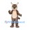Lynx Mascot Costume with Spotted Plush and Black Ear Tufts
