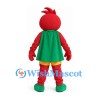 Tomato Mascot Costume with Green Cape and Yellow Shorts