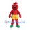 Tomato Mascot Costume with Green Cape and Yellow Shorts