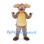 Moose Mascot Costume in Gray Brown with Wide Antlers