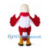 Eagle Mascot Costume with Red and White Sports Uniform