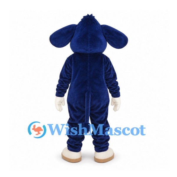 Bull Mascot Costume in Navy with White Horns