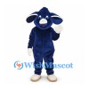 Bull Mascot Costume in Navy with White Horns