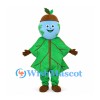 Earth Mascot Costume with Green Leaf Outfit