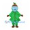 Earth Mascot Costume with Green Leaf Outfit