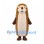 Hedgehog Mascot Costume with Shaggy Brown Back and Cream Belly