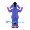 Donkey Mascot Costume in Purple with Pink Belly