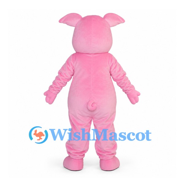 Pig Mascot Costume in Pink with Round Snout