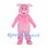 Pig Mascot Costume in Pink with Round Snout