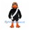 Crow Mascot Costume with Aviator Helmet and White Sash