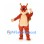 Squirrel Mascot Costume in Rust Brown with Large Curled Tail