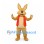 Rabbit Mascot Costume in Tan with Red Vest