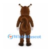 Squirrel Mascot Costume in Brown with White Belly and Curled Tail