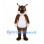 Squirrel Mascot Costume in Brown with White Belly and Curled Tail