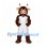 Bull Mascot Costume with White and Green Sports Uniform