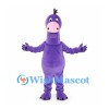Dragon Mascot Costume in Purple with Pink Snout