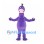 Dragon Mascot Costume in Purple with Pink Snout