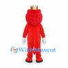 Lion Mascot Costume in Red with Gold Crown