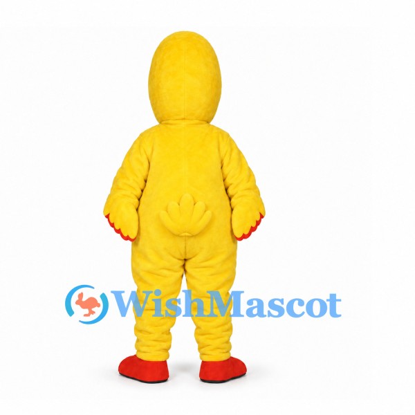 Duck Mascot Costume in Yellow with Orange Beak and Feet