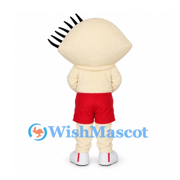 Eye Mascot Costume with Blue Iris and Red Shorts