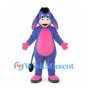 Donkey Mascot Costume in Blue with Pink Belly and Paws