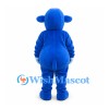 Hippo Mascot Costume in Blue with White Belly