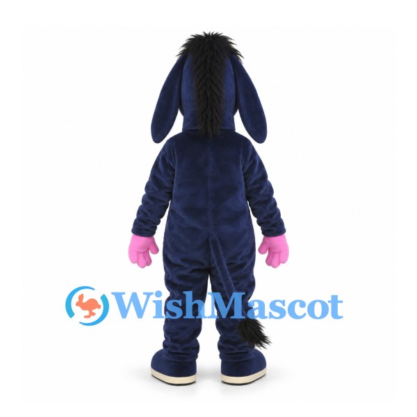 Donkey Mascot Costume in Navy with Pink Belly