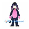 Donkey Mascot Costume in Navy with Pink Belly