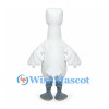 Goose Mascot Costume in White with Orange Beak and Gray Feet
