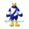 Eagle Mascot Costume in Blue and White with Sash