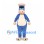 Dog Mascot Costume in Blue with Sailor Hat