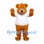 Bear Mascot Costume in Golden Brown with White T-Shirt