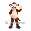 Monkey Mascot Costume in Brown with Cream Belly